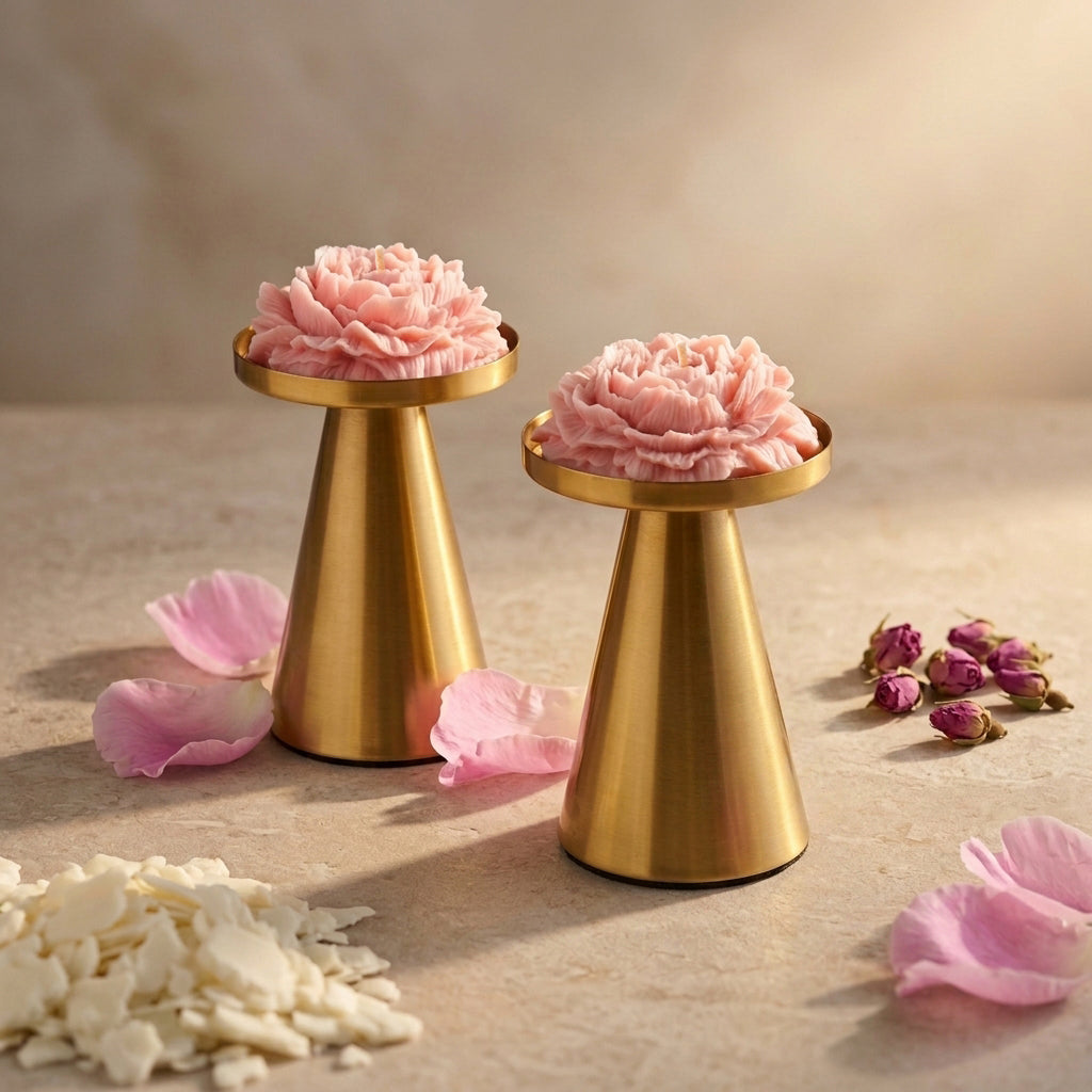 Rose Glow Candle Set